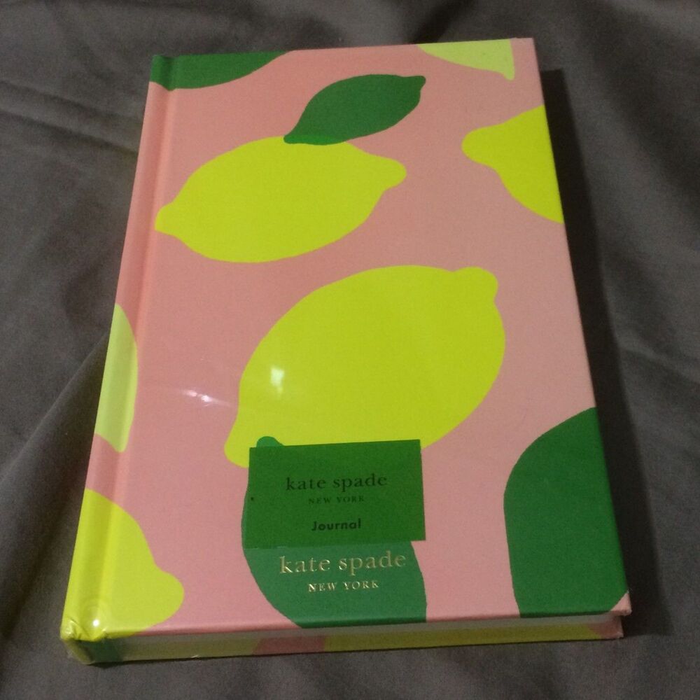 Kate Spade New York Lemon Toss Journal Lined Notebook New Sealed 200 Pages